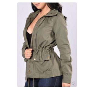 Love Tree Green Military Jacket